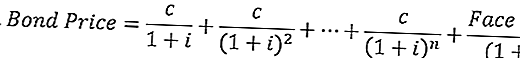 Формула за ценообразуване на купонни облигации