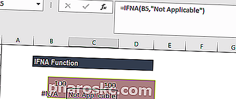 IFNA funkcija - Primjer