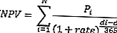 Функция XNPV - Математическа формула