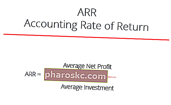 Формула за възвръщаемост на ARR счетоводна норма