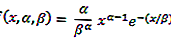 Функция на плътността на вероятността на Weibull