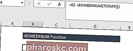 Функция ISOWEEKNUM - Пример 3в
