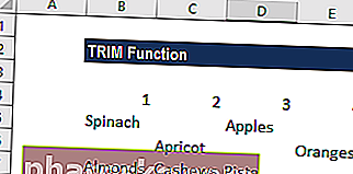 TRIM funkcija - Primjer 3