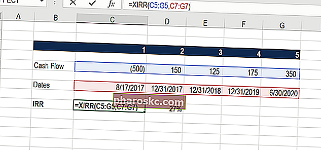 XIRR е водеща функция на Excel във финансите